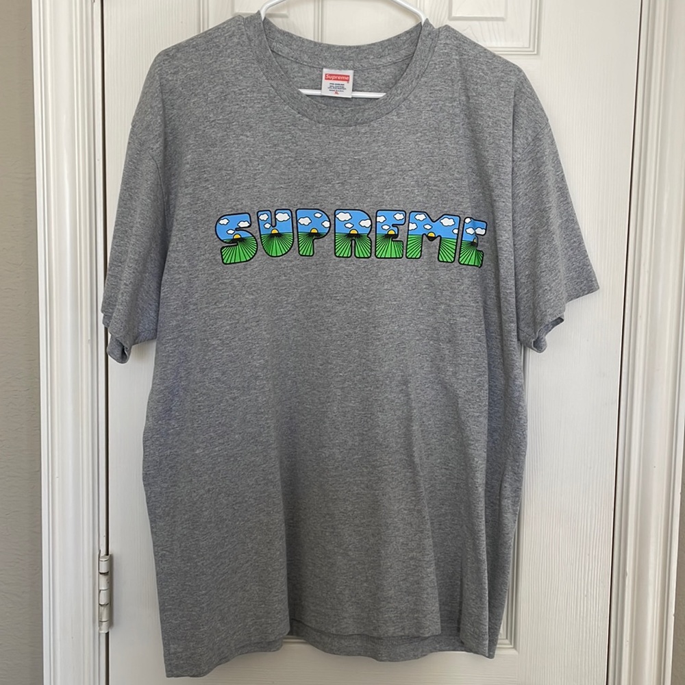 Supreme The Shit Tee Heather Grey size XL fits like L